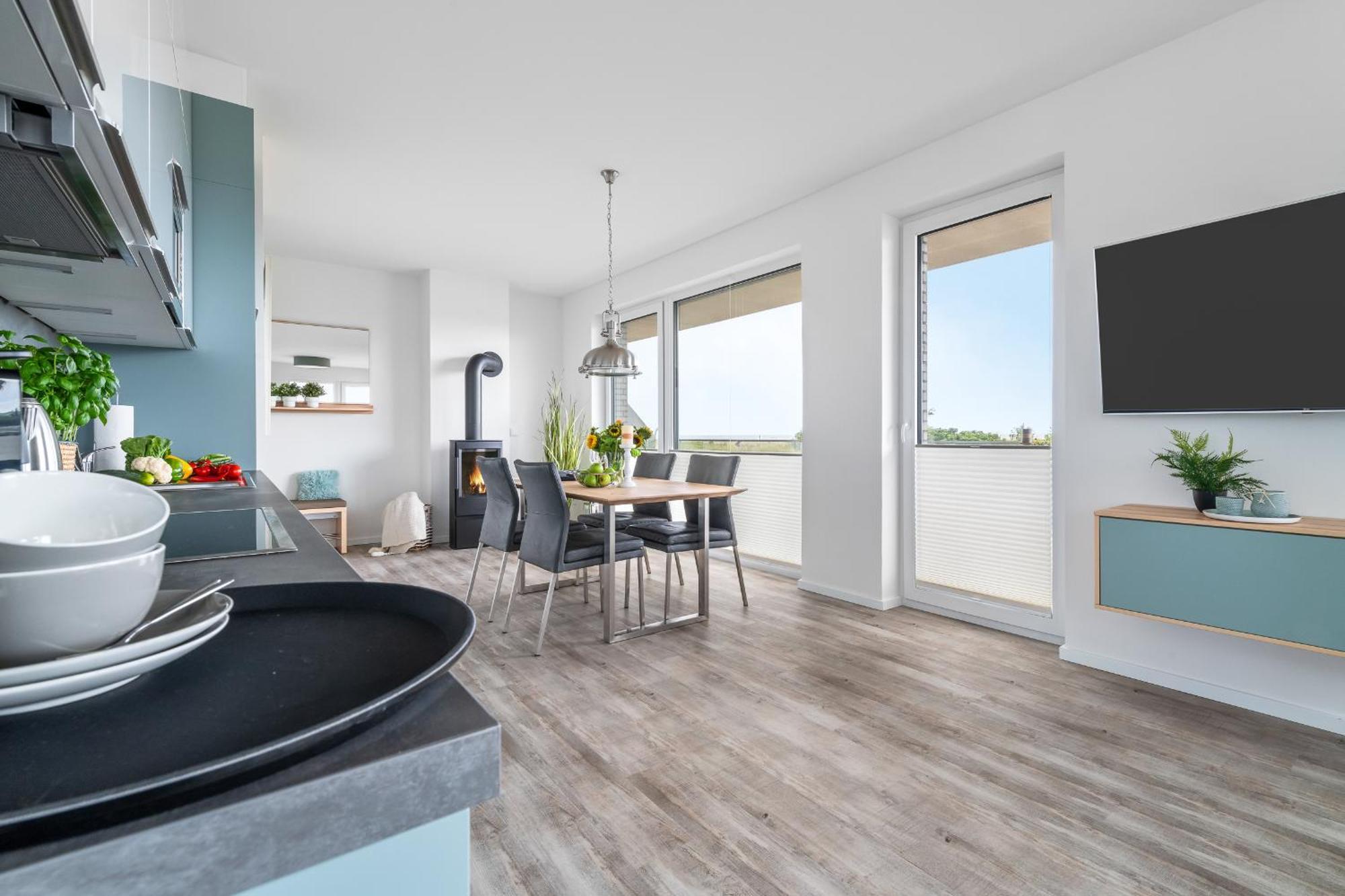 Beachterraceone - Eg, Meerblick, Terrasse, Kamin, Sauna Olpenitz Exteriör bild