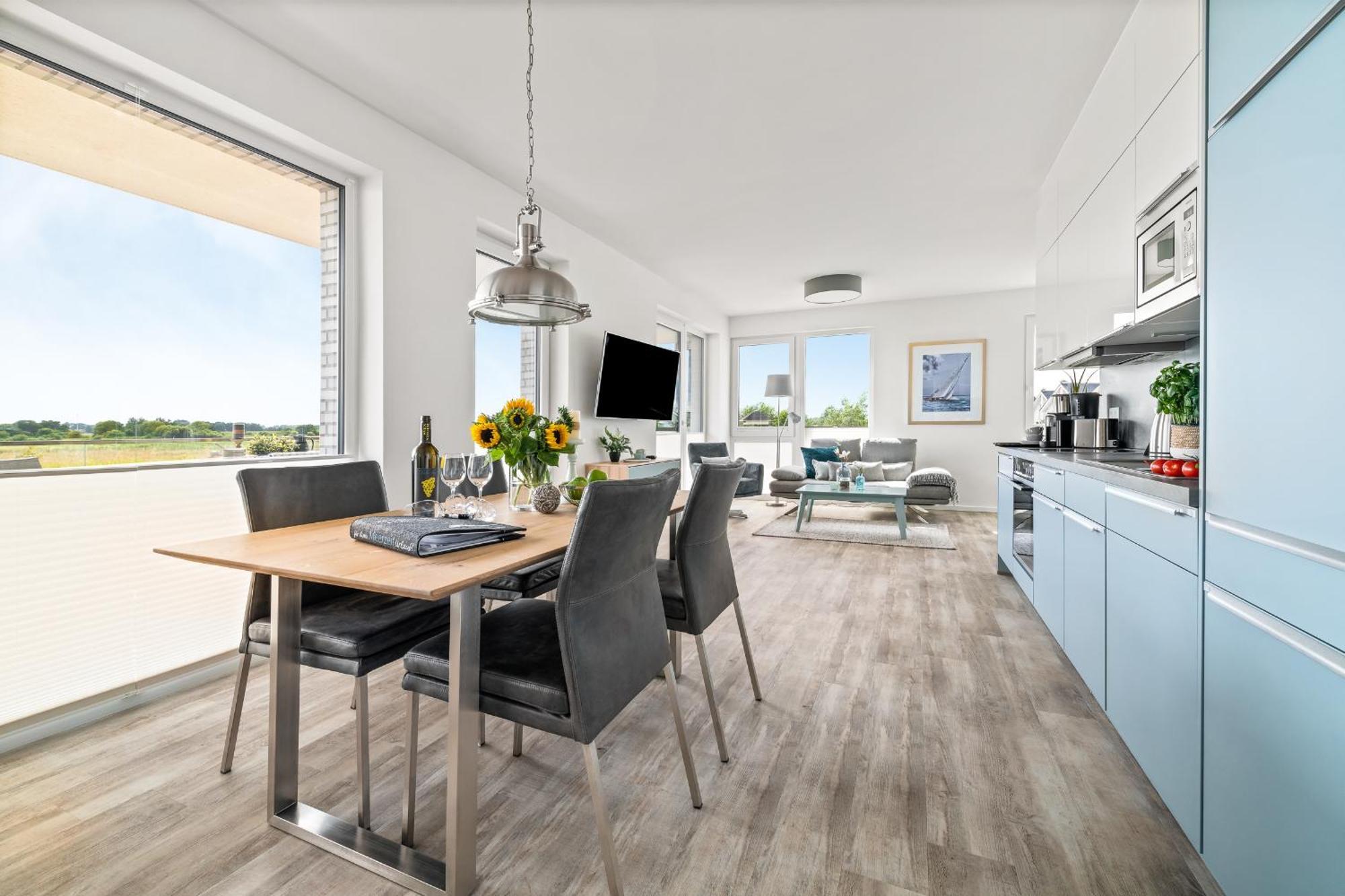 Beachterraceone - Eg, Meerblick, Terrasse, Kamin, Sauna Olpenitz Exteriör bild